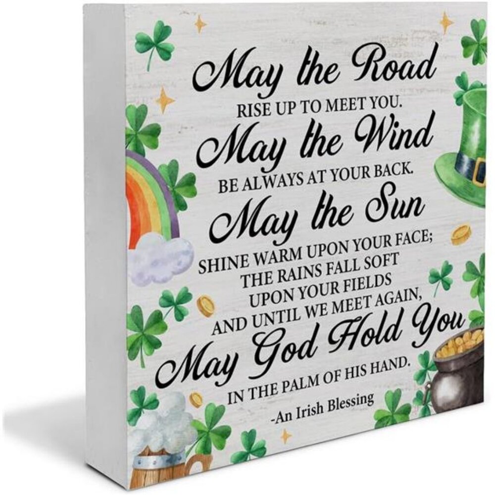 Irish Blessing Decorations St. Patricks Day Decor, Rustic an Irish Blessing